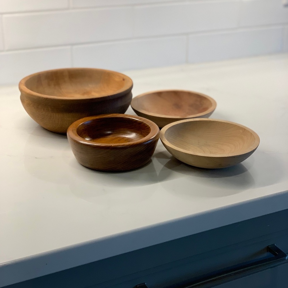 WOODEN BOWL SET